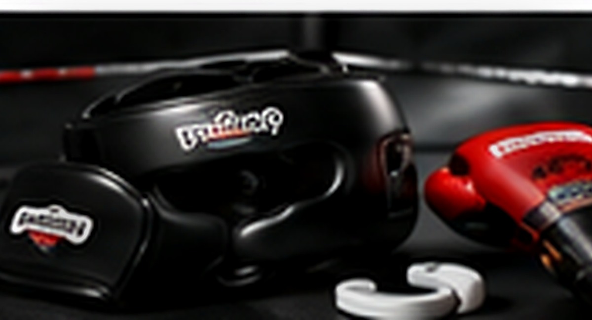 Boxing headguards, gloves and mouthguard used in coached sparring
